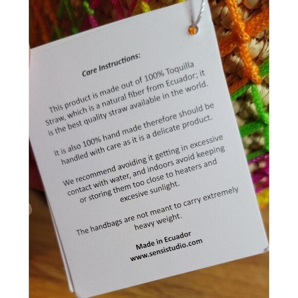 Sensistudio Handmade Woven Bucket Bag New - Picture 9 of 9